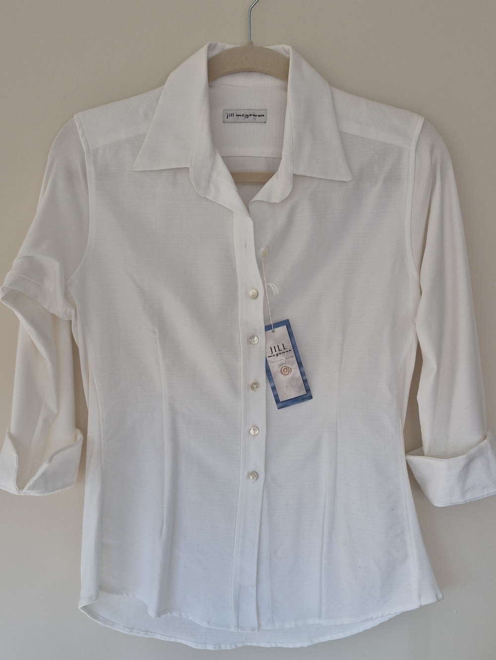 Jill McGowan Crisp White Button-Down Shirt